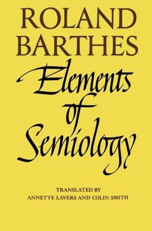 Elements of Semiology cover