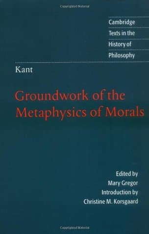Groundwork of the Metaphysics of Morals cover